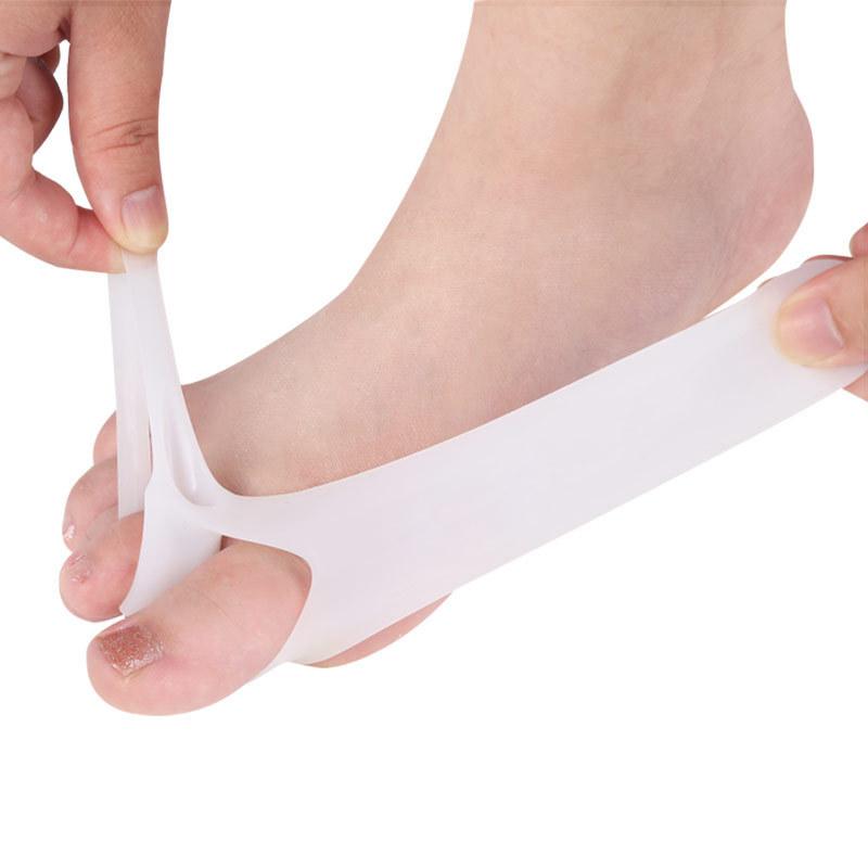 Hallux Valgus Orthosis, Double Ring Daily SEBS Toe Care Protective Foot Cover Foot Refolding Toe Separation Orthosis