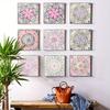 24pcs Mosaic Tile Stickers Set Waterproof Removable Peel-and-Stick Backsplash Art Mural Vintage Pattern Self-Adhesive Wall Stickers