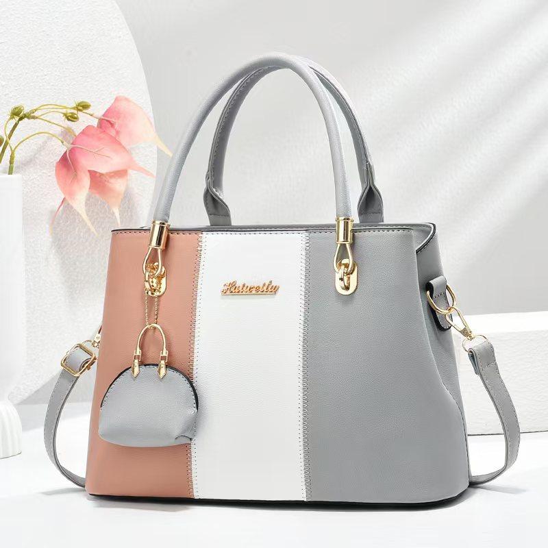 Fashion Two Piece Handbag Kit With Small Decor Pouch For Ladies, All-Match Multiway Shoulder & Crossbody Daily Bag