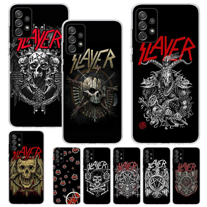 Slayer Heavy Metal Rock Band Print Soft Case for Samsung A52 A50S A51 A42 A23 A22 A12 Phone Shell A41 A31 A21S A40 A30S A20E A10