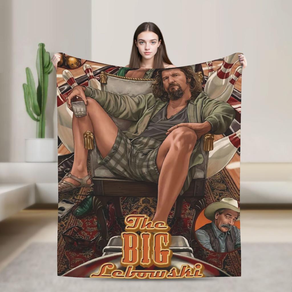 The Big Lebowski  Blanket  Soft Comfortable Plush Throw Blanket For Bedroom Travel Office Flannel Bedspread Bed Cover