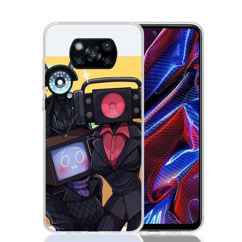 

S-Skibidi Toilet Mobile Cell Phone Case For Xiaomi Poco X7 X6 X5 Pro F7 Ultra Redmi 15C 15 13 13C 12 12C 10 10A 10C 9 9A 9C 9T C Xiaomi Poco M7 4G