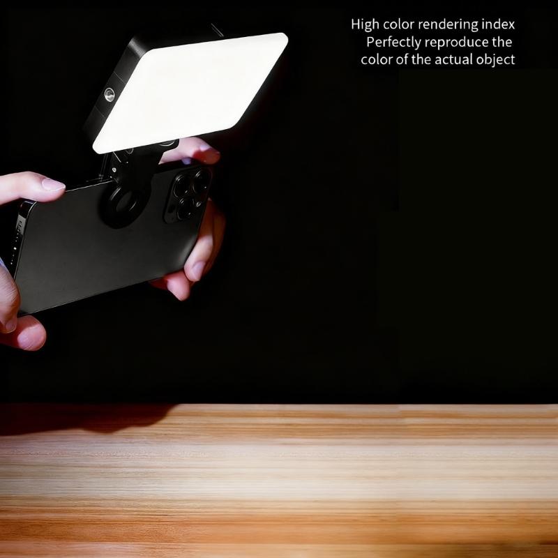 USB Power Rechargeable Light Flexible Multi Directional Head Portable Design Emitting Gentle Illumination for Photography and Video Recording