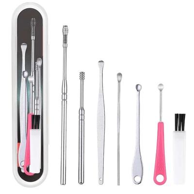 Ear Wax Pickers Stainless Steel Earpick Wax Remover Curette Ear Pick Cleaner Ear Cleaner Spoon Care Ear Clean Tool