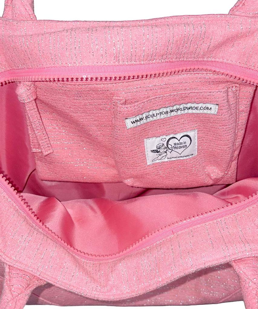 Sculptor Chain Terry Bag Acid Pink