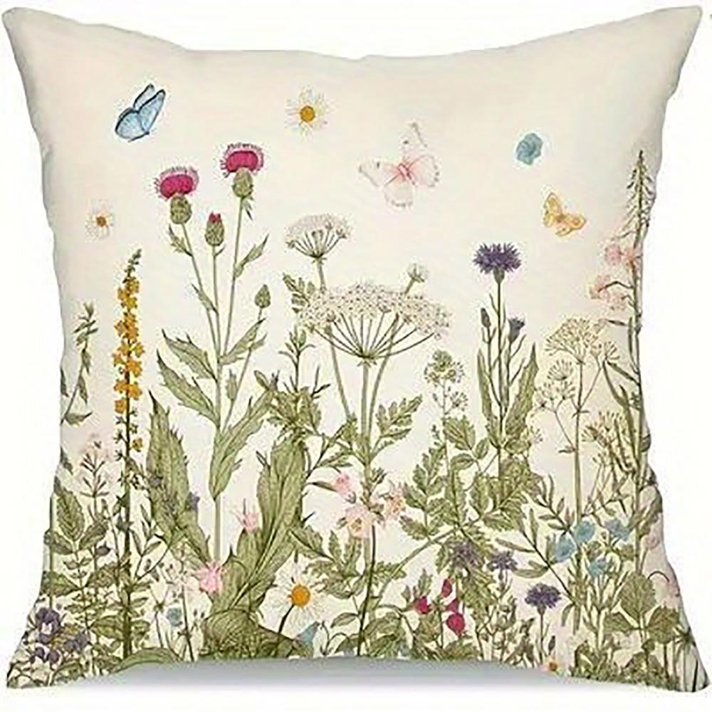 1/4pcs Floral Patterned Home Sweet Love Lives Here Pillowcases Sofa cushion cover home bedroom room decoration