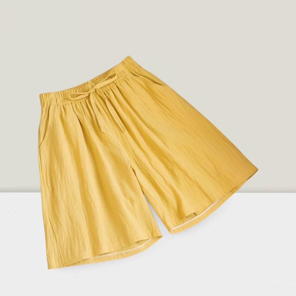 Women's Plus-Size Summer Cotton-Linen Shorts: Comfortable, Breathable, and Cool for Home and Leisure