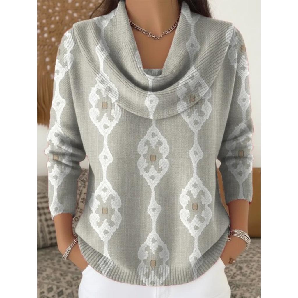 Damen Pullover Herbst Winter Mode Lässig Europäischer Amerikanischer Stil Warm Gemütlich Strick Oberteil