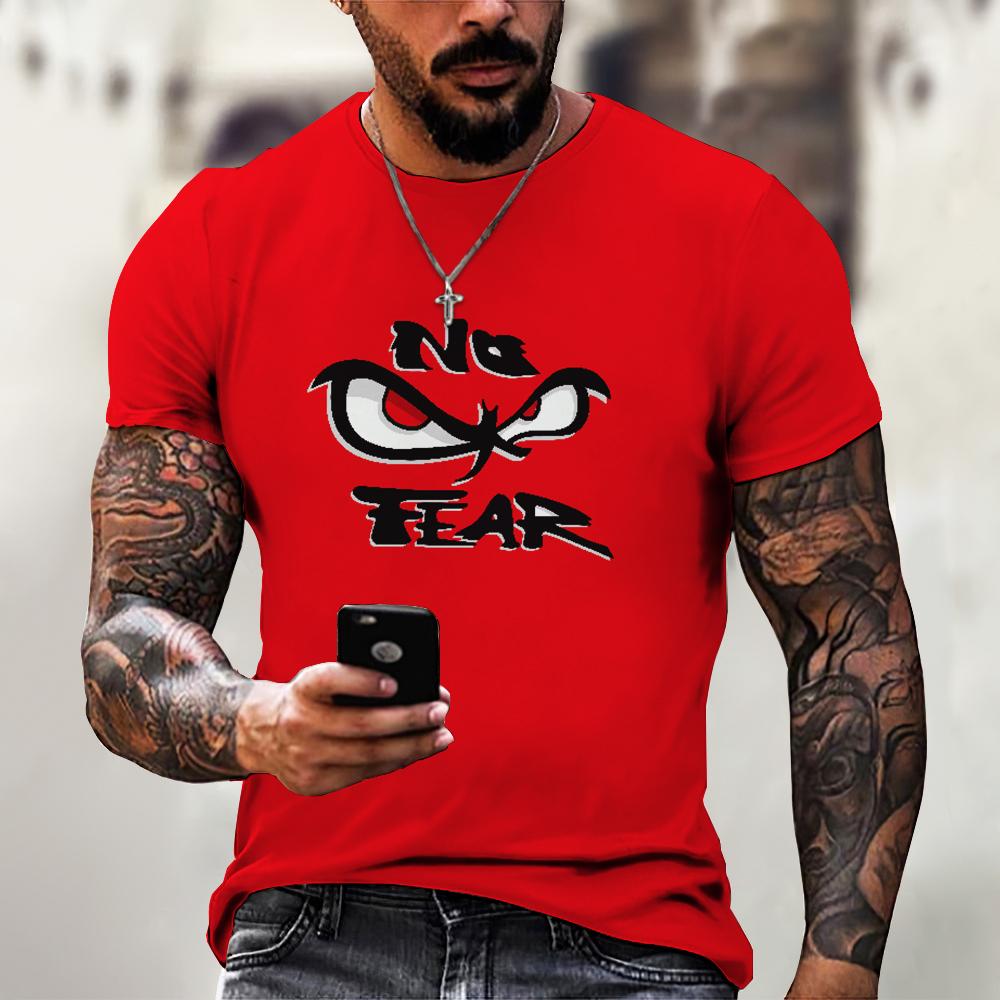 Summer Men's T Shirt Street Casual Short Sleeve Print T-Shirts Fashion Male Oversized Clothing O-Neck Pullover Funny Tops