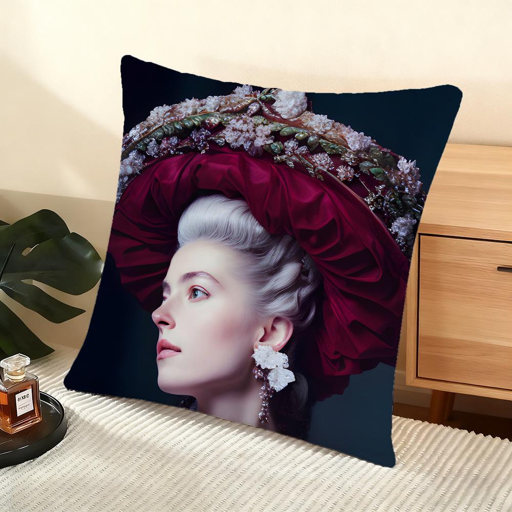 Cushion Cover Silky Short Plush Home Sofa Cushion Cover - Invisible Zipper Home Decoration The Gilded Age TV Series