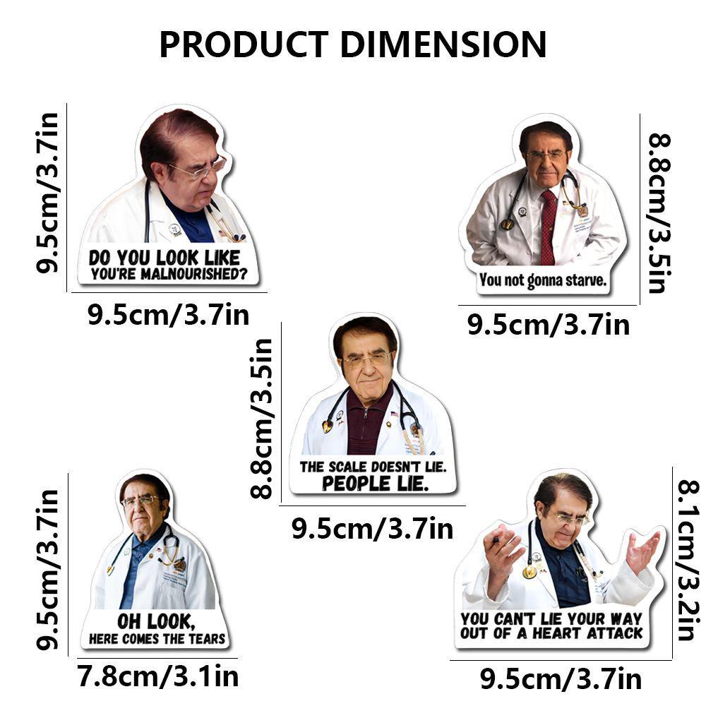 Dr. Nu Grappige Arts Magnetische Kluis & Koelkast Sticker