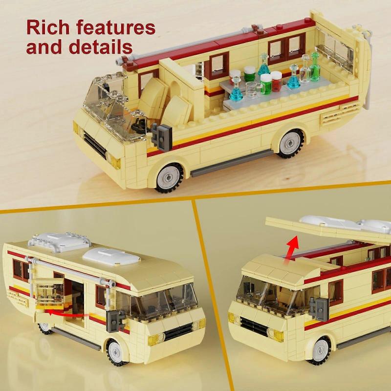 MOC Moive Series 2023 New Breaking Bad Car Building Blocks Kit Vehicle Toy For Children Kid Birthday Gift Wholesale Dropshipping