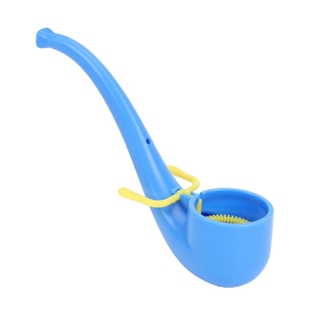 Soap Bubble Pipe Portable Reusable Vintage Bubble Blowing Pipe for Adult Kids Blue