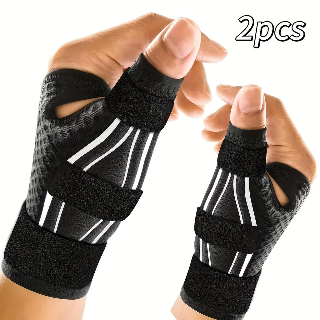 2 Stück ergonomische Daumenbandage für die rechte oder linke Hand bei Arthritis-Schmerzen und zur Unterstützung, Daumenschiene für Schnappfinger