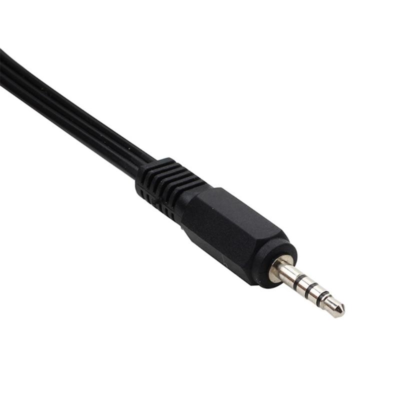 3.5mm Male to 3RCA Male AV Cable Delivering Uncompressed Sound Video Quality Across Multiple Platforms