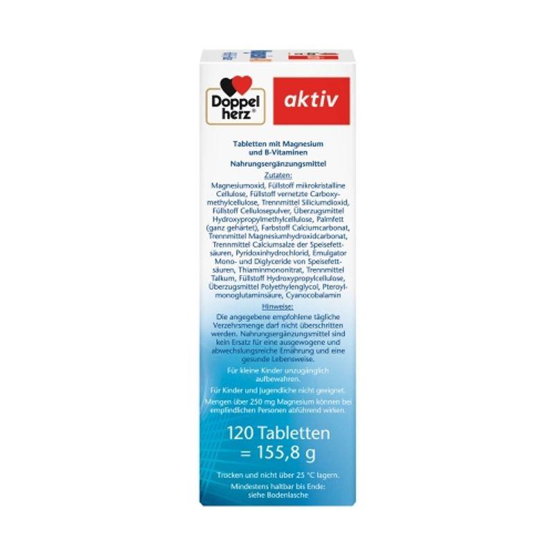 Doppelherz Magnesium 400+B1+B6+B12+Folsäure 120 Tabletten