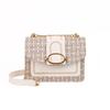 Woven Small Bag Women's Spring and Summer 2025 New Foreign Style Retro Woolen Chain Small Square Bag Women's Bag