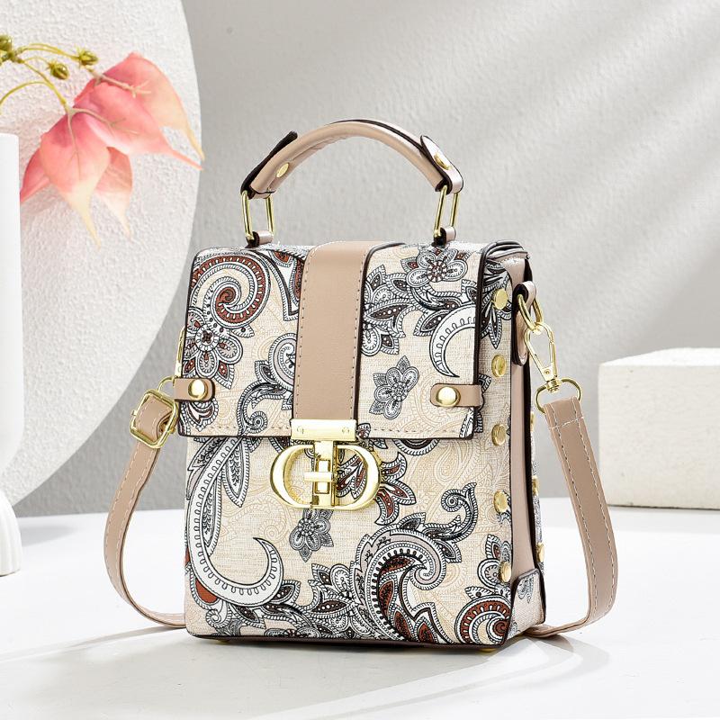 Bag Women's 2025 New Trendy Flower Ins Super Fire Shoulder Messenger Bag Versatile Mini Small Bag Mobile Phone Bag Women's Bag