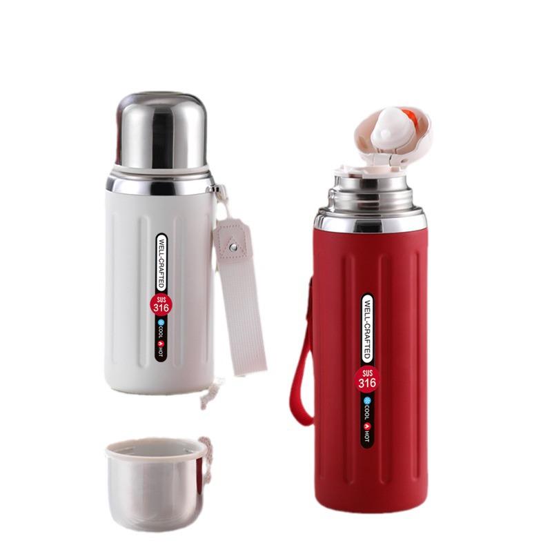 316 Stainless Steel Insulated Car-Mounted Water Cup for Men & Women - Large Capacity, Portable for Tea & Outdoor Sports