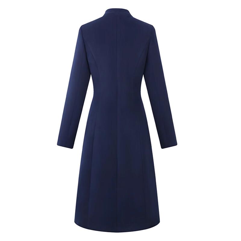 Tluoman Women's New Chinese Style Wool Blend Mid-length Coat