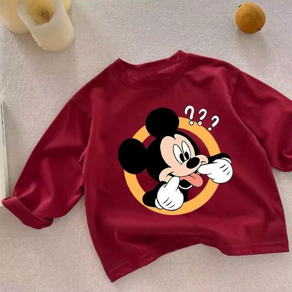 Trendy Spring & Autumn Kids' Cotton Long Sleeve T-Shirt - Cute Design for Boys & Girls