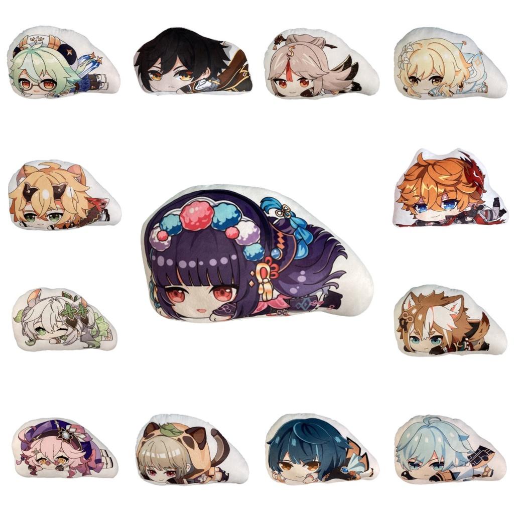 Cute Genshin Impact Zhongli Nilou Sucrose Sleepy Plush Doll Cushion Pillow Xmas Gift