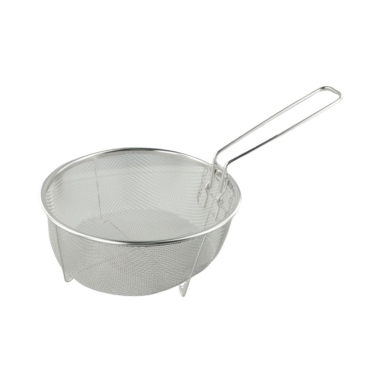 

Прочная и практичная корзина для фритюра с отсоединяемой ручкой для жарки 23*23cm