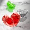 Multifunctional Toilet Press Creative Transparent Heart-shaped Toilet Toilet Tank Button Flush Lift Cover Bathroom Accessories