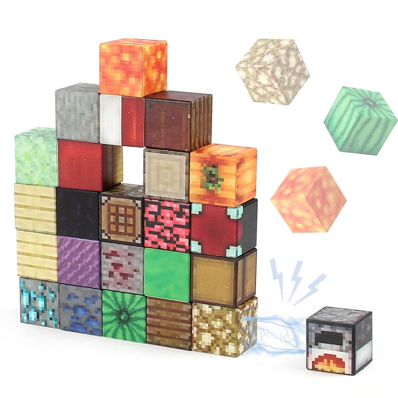 Supply 2.5Cm Square Diy Build Puzzle Magnetic Building Block Educational Toy