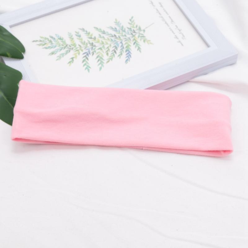 Cotton Solid Color Sports Headbands Gym Running Yoga Sweat Hair Bands High Elastic Makeup Women Tennis Hairband Hair Accessories