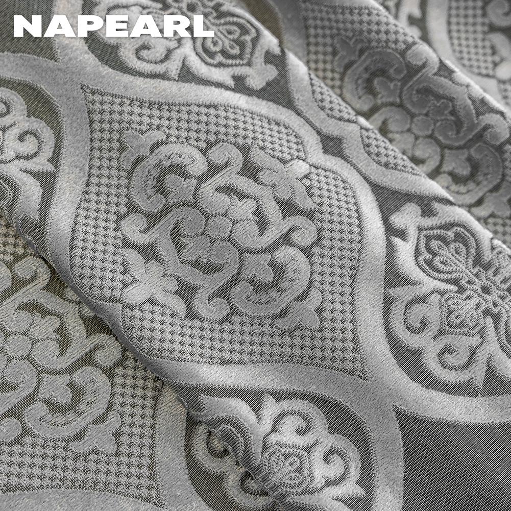 1PC NAPEARL 40-70% Blackout Advanced Luxury European Hollow Jacquard Curtains Available In Multiple Colors for Living Room Bedroom Home Decor