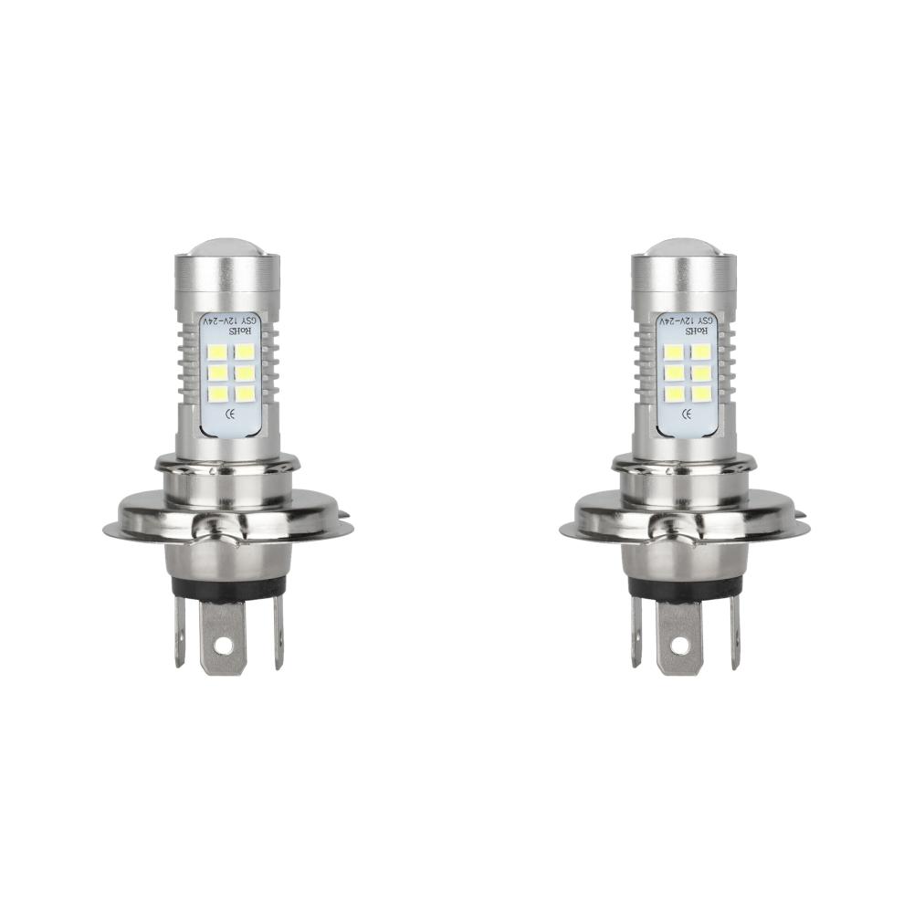

H4 9003 HB2 автомобильная лампа 6000K 220W 12V дальний ближний свет белый (1 шт)