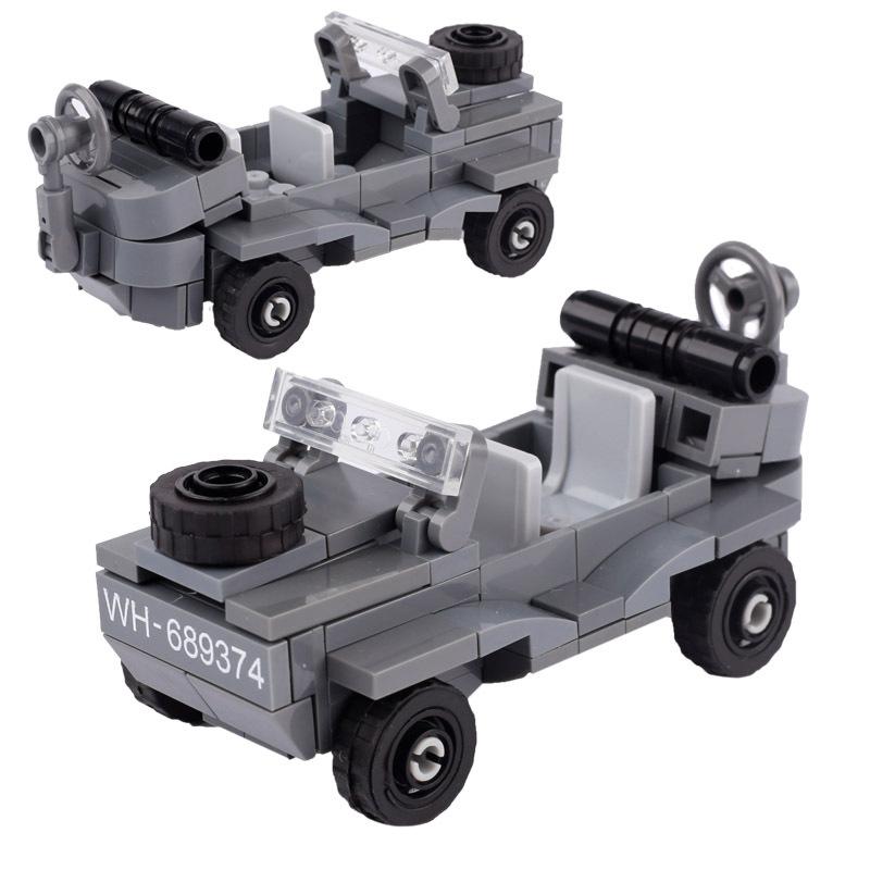 

Конструктори військових транспортних засобів Другої світової війни Гармати Штурмова броньована машина Бойовий танк Автомобіль Вантажівка Армійська зброя Розвиваючі іграшки для дітей