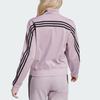 Adidas Iconic Wrapping Track Jacket Retro Sports Stand Collar Comfortable Casual Long Sleeve Jacket Women Jackets Light-Purple Black IT4827