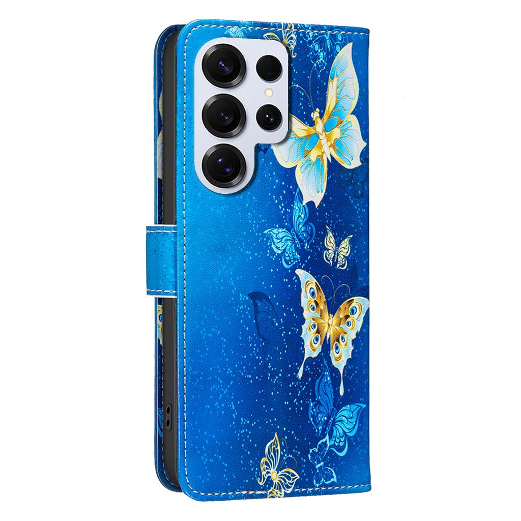 For Samsung Galaxy S25 Ultra Case Wallet Stand Pattern Printing Phone Leather Cover