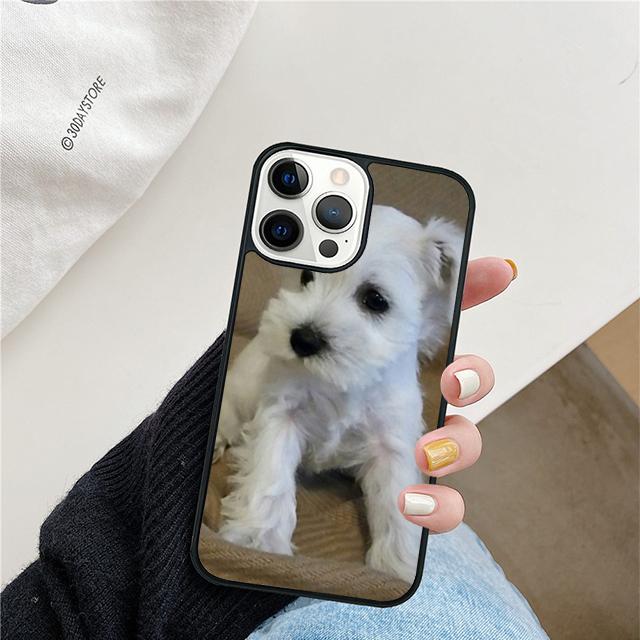 Miniature Schnauzer Puppy Dog Mobile Phone Cases Cover For iPhone 17 Air 16 15 14 12 13 11 Pro MAX apple Plus SE2020 Coque