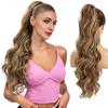 Extensie Coadă de Cal Lungă și Crețea pentru Femei Aspect Natural Fibră Rezistentă la Căldură Pufoasă Costum Halloween Cosplay Petrecere Extensie Sintetică cu Șnur pentru Păr Femei