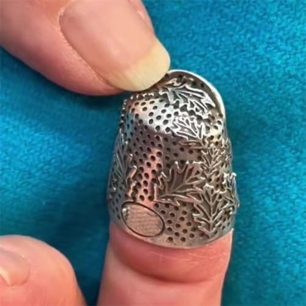 Durable Retro Sewing Thimble DIY Craft Embroidery Finger Protector  Household