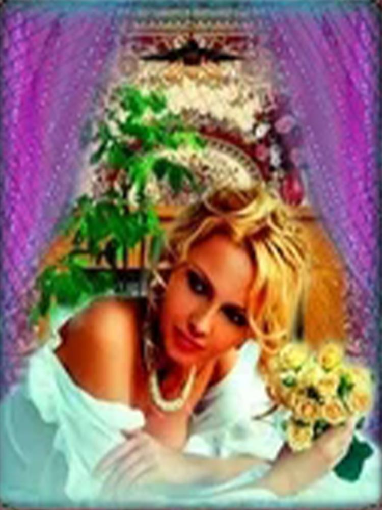 5DDIY Diamond Painting Women's Portrait Picture Full Square Round Diamond Embroidered Mosaic Flower Animal Home Decoration