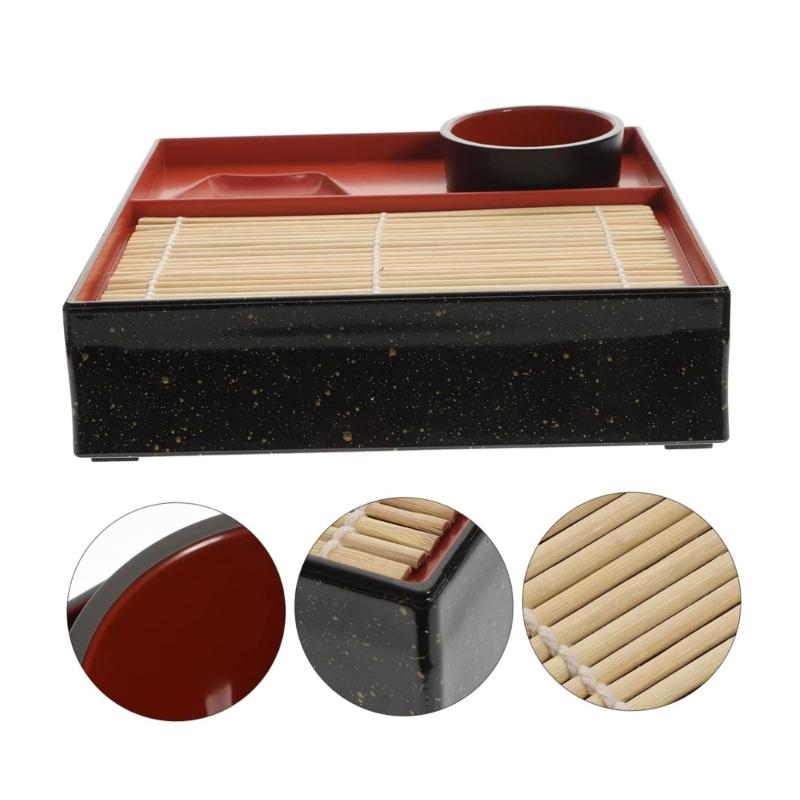 Effizientes Plastik-Kaltnudel-Teller-Set Traditionelle japanische Geschirrteile Für asiatische Küchen und die Bewirtung zu Hause