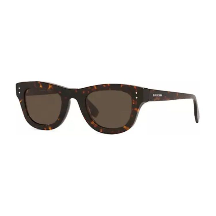 Burberry Logo Irregular Shape Plastic Sunglasses Men sunglasses Tortoise BE4352300273 Default Packaging,49,Tortoiseshell