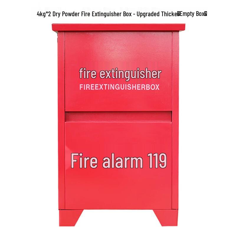 Brangdy Dry Powder Fire Extinguisher Storage Box 2 x 4kg Capacity
