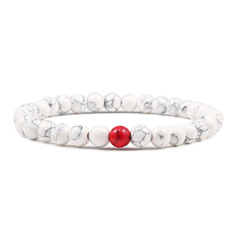 Classic Natural Stone Beaded Bracelet Men Bracelets Women 31+1 Beads Creative Gift for Lovers Best Friend Jewelry Pulsera Mujer