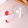 New Microwave Splash Cover High Temperature Resistant Microwave Guard Lid Transparent Food Heating Cover With Steam Vent Handle