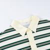 Spring New Loose Striped POLO Collar Long-Sleeve Top With A Stylish Design Suitable For Casual And Commuting