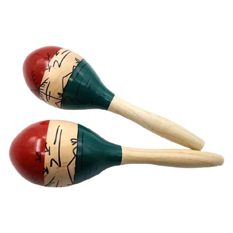 2Pieces Hand Percussion Natural Wood Texture Creating Unique Tone for Educational Purposes and Joyful Performances