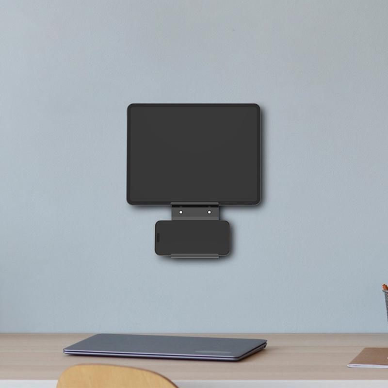Metall-Handy-Wandhalterung Halter Platzsparendes Design Breite Kompatibilität für Geräte bis 22 mm für Küche Badezimmer Büro