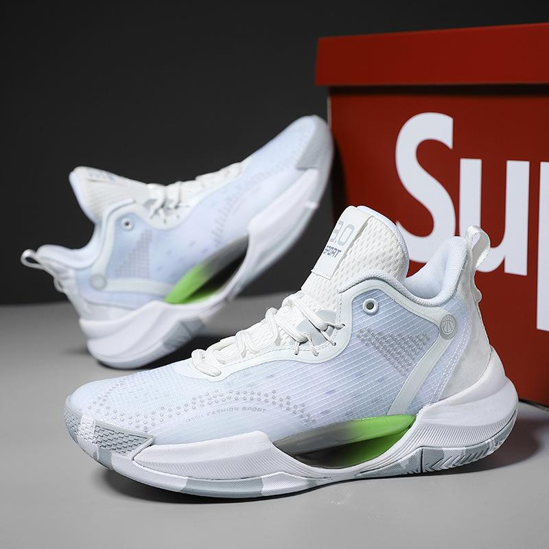 Friction sound teen luminous actual basketball shoes men's 2025 spring new wear-resistant and non-slip couple sports shoes