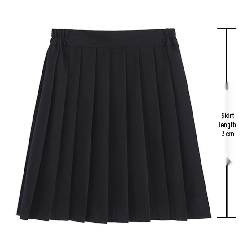 

Thai Style Girls Short/Long Sleeve School Uniform Shirt with Embroidered Badge for JK High School Students L