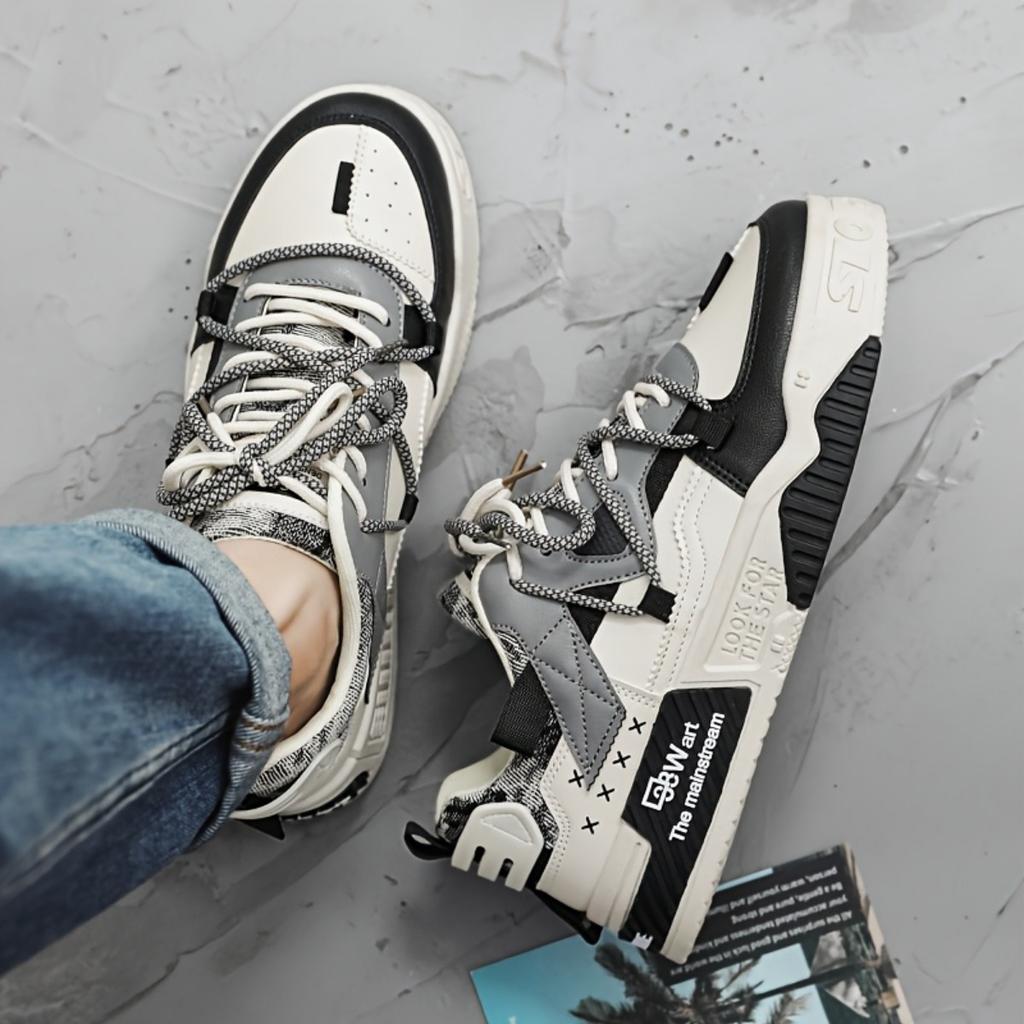 Fashionable Men's Shoes, Comfortable and Breathable Casual Sports Shoes, Thick Sole, Trendy and Versatile, Popular Styles